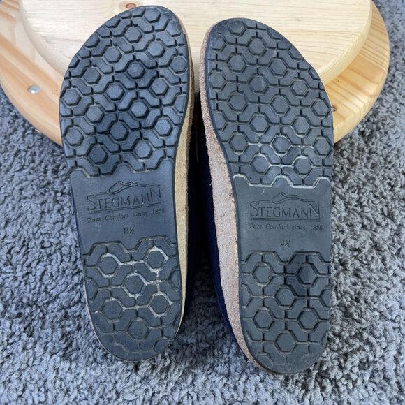 Stegmann Original 108 Wool Clog Womens Size 8.5 Blue Slip On Comfort Shoes - Picture 6 of 7